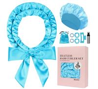 Baolivi Satin Heatless Hair Curlers No Heat, 70" Heatless Curls Curlers Headband Overnight No Heat Hair Curler Rollers to Sleep In, 9 Pcs Satin Heatless Curling Set for Women Long Hair Volume