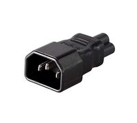 baolongking IEC C13/C14 to C5/C6 Kettle Lead to Mickey Mouse PC Laptop Power Supply Cable Adapter 1pcs