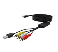 baolongking RCA to HD Converter, AV to HD Adapter, AV Composite CVBS Video Audio Converter Adapter Supporting 1080P for PS2/PS3/ STB/Xbox VHS/VCR/Blue-Ray DVD Players (RCA TO HD)