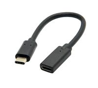 baolongking USB C Extension Cable USB 3.1 Type-C Male to Female Extender Short Cord Thunderbolt 3 Lead for Nintendo Switch, MacBook Pro, Surface Go, Steam Deck, Galaxy, And More (180 Degree)