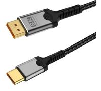 baolongking USB C to DisplayPort Cable, 8K@60Hz 4K@240Hz Unidirectional Cable, Thunderbolt 3/4/5 Compatible with MacBook Pro/Air, iPhone 15/16 Pro/Max, XPS, iPad, Galaxy (2M)