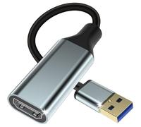 baolongking USB to HDMI Adapter for Monitor, HDMI Converter 1080P Cable Connector Lead Output for Computer Laptop Desktop with Multiple Windows 11/10/8.1/8/7,Mac (Gray USB to HDMI)