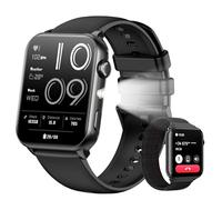 Baolubao Smart Watch for Men Women,1.91" HD Touchscreen Fitness Watch with LED Flashlight, Bluetooth Notifications/Make Calls, Heart Rate/Sleep Monitor/2 Straps, 2026 Step Counter for Android/iPhone