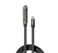 Baomaeyea 2-in-1 Invisible Stand Charging Cable,240W Fast Flat Charging Cable with Stand,5 FT Type C Charger Cable Fast Charging,for Smartphones,Tablets,Laptops,Enjoy Hands-free Video Browsing (1PC)
