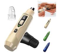 Baomaeyea Groom Pro Nail Grinder,7-Speed Pet Nail Grinder with LED Light for Dogs and Cats,Rechargeable USB Charging Pet Nail Grinder with Silent Groom (beige)