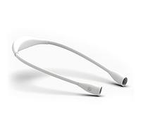 Baomaeyea Lumi Crealis Neck Lamp,Flexible Necklace Adjustable Rechargeable Light,3 Colours & 9 Brightness Levels for Reading, Knitting, Crochet, Sewing, Repairing (White)