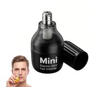 Baomaeyea Mini Nose Hair Trimmer, 2-in-1 USB-C Rechargeable Portable Design | Rounded Dual-Edge Blades, Detachable Washable, Brush Included, Smooth Reliable Stable Operation, for Nose and Ear Hair