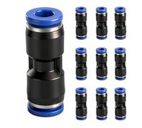 BAOMAIN 10mm Pneumatic Straight Union Push Connect Fittings (10-Pack)