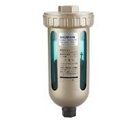 BAOMAIN Air Compressor Auto Drain Valve, 1/2" PT to & 3/8" PT Automatic for Compressed Air Systems AD402-04, 1.0MPa Zero Air Loss with Nylon Bowl
