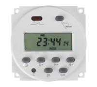BAOMAIN CN101A Time Switch Relay,220V AC Input,200-250V 16A Output,Digital LCD Programmable Timer,28 Programs Daily/Weekly Schedule, for Lighting and Equipment Control