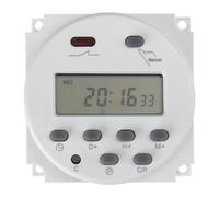 Baomain Digital LCD Programmable Timer CN101C Input 12V Output 12V DC/AC 16A SPST Support 17-Times Daily Weekly Program Time Relay Switch