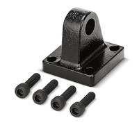 Baomain Foot Flange Mount Bracket, CA-32 Single-Ear Type for 32mm Bore SC Series Pneumatic Air Cylinders, with 4 Mounting Screws