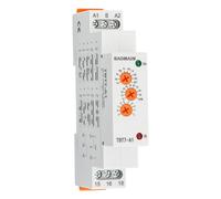 Baomain Multi-Function Time Relay, 16A SPDT 10-Functions, 12-240VAC/DC, DIN Rail Mounting Timer Relay, TBT7-A1 (10 Functions)