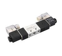 Baomain Pneumatic Solenoid Air Pressure Valve 4V230E-08 12VDC 5 Way 3 Position Internally Piloted Acting Type Double Electrical Control (DC 12V)