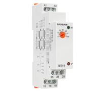 Baomain Single-Function Time Relay, 5A AC/DC24V-240V, 0~60s NO/NC 2 SPDT, DIN Rail Mounting Timer Relay TBT5-3 (1C ON-Instantaneous &1C ON-Delay)