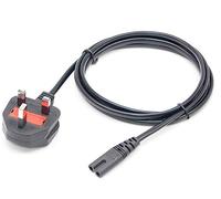 BAOMAN 2 Pin Mains Power Lead Fig Figure 8 Cable for Sony PS2 PS3 PS4 (Slim Edition),Echo Sub（1st gen) / Echo Link amp, Slim Edition and Xbox One S, HP/Samsung/Sony/Acer/Asus/Lenovo/MSI Laptop【0.5M】