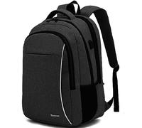 BAOMANYI Backpack Men's School Backpack Boys Teenagers for Laptop School Backpack Multifunctional Business Notebook Bag Waterproof Large Backpack for Work Travel Daypack, Gris oscuro, 18,4 pulgadas,