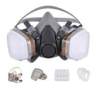 BAOMAO Reusable face cover set for painting against dust, organic vapors, smells, fumes, sawdust, asbestos, suitable for painting, staining, car spray, sanding and cutting