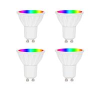 BAOMING Smart Wi-Fi GU10 Spotlight, Multicolor RGB White Tunable, GU10 Lampe Base, Energy Saving, Works with Alexa & Google Home, No hue Required, 4-Pack