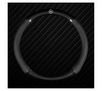 BAONITOU Car Steering Wheel Cover for Opel Grandland X 2017-2023 2022 2021 2020 2019 2018, Leather Steering Wheel Protector Cover Car Accessory Sports Style Wheel Cover,Bla-ck-O