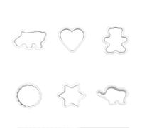 BAOPUSHIDAJILI 6 Pcs Cookie Cutter Cutter Molds Pastry Cutters Biscuit Pastry Cutters Baking Cake Molds Molds for Baking Fondant Cake Decorating Kids Party, sdfgs-52