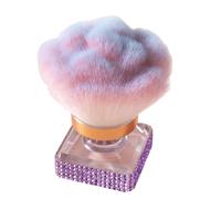 Baoqifong Blush Brush for Cheeks | Makeup Brushes Blush Contour | Multi-Functional Make up Manicure Tool for Fingernail Cleaning Contouring Highlighting