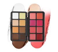 Baoqifong Blush Palette for Cheeks | 16-Color Cream Blush Makeup Eyeshadow Palette | Highlighter Concealer Waterproof for Women Face Makeup Contour Travel Work Home Party Holiday