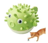 Baoqifong Cat Nip Balls - Cute Puffer Fish Shape Catnip Rollers | Treat Dispenser, Groomer Tool, Pet Chew Products, Kitten Teeth Cleaning Toys for Soothe The Mood