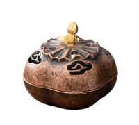 Baoqifong Cone Incense Burner,Zinc Alloy Incense Cone Censer | Rustic Elegant Censer, Desktop Aromatherapy Ornament for Spa Meditation Yoga Studio Bedroom Home Decor