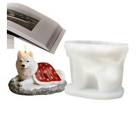 Baoqifong Dog Mold for Candles,Plaster Casting Tool | 3D Animal Candle Soap Making Molds | for Home Decoration Wax Soap DIY Cake Concrete Arts Crafts