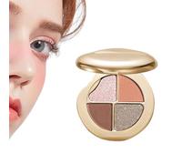 Baoqifong Eyeshadow Palette | 4-in-1 Eye Shadow Palette - Blush Shimmer Highlighter Cosmetic Skin Enhancer for Older Mature Teens Women Girls Travel