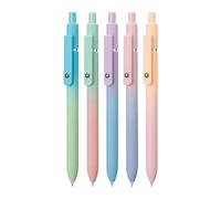 Baoqifong Gel Pen Set - Fine Point Smooth Writing Pens,5 Piece Quick Dry Fine Point Smooth Writing Tool for Journaling Note Taking Women Men School