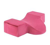 Baoqifong Lash Pillow, Memory Foam Lash Bed Pillow with Pockets, Lashes Eye Head Neck Bed Pillows for Spa Center, Hot Pink