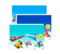 Baoqifong Paper Airplane Kit | 3-Piece Paper Airplane Book Craft Toy - Educational Preschool Learning Activities for Development Entertainment Toddler Children Birthday Christmas