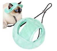 Baoqifong Pet Sun Hat, Adjustable Cat Summer Hats with Ear Holes, Breathable Visor Sun Protection for Costume Birthday Outdoor Sport Hiking Climbing Camping Beach Park Backyard