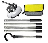 Baoqifong Pool Hooks for Poles, Removable Pool Cleaner Hook, Rakes Skimmers for Ground Retrieval Rescue Underwater Safety Cleaning Raft Fountain