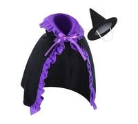 Baoqifong Porch Geese Outfits - Halloween Geese Outfit | 23Inch Statue Witch Theme Clothes with Hat Cloak Cute for Desktop Lawn Garden Patio Outdoor Yard Holiday Halloween