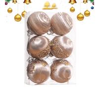 Baoqifong Shatterproof Christmas Ball Ornaments,Velvet Christmas Balls Bulk - Set Velvet Tree Balls With Metal String For Home Party