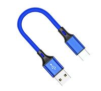 Baoqifong USB Type C Cable - 25cm Extra Long USB C Cable Phone Charger Wire,Braid Portable Data Transfer Fast Charging Nylon Charger Cord for Station Home Daily