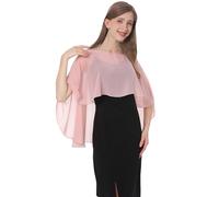 Baoqiya Wedding Capes Womens Soft Chiffon Shrug Bridal Long Shawl and Wraps (Color83)