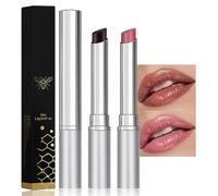 Baorder 2PCS Honey Lipstick Tinted Lip Balm, Hydrating Natural Glossy Black and Pink Lip Balm, Sheer Moisturizing Lipstick Makeup Lip Care for Repairing Dry Lips