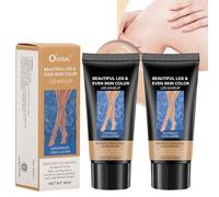 Baorder 2PCS Leg Makeup Full Coverage Waterproof No Transfer Leg Makeup To Cover Veins Concealer For Mature Skin Smooth Tone Body Make up Long Lasting Leg And Body Scar Cover Up