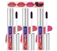 Baorder 3 Pcs Matte Liquid Lip Stain Peel Off Lip Liner, Long Lasting Lip Tattoo, Waterproof & Transfer-Proof Lip Liner Peel Off Lip Gloss for All Skin Types