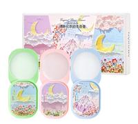 Baorder 3PCS Solid Perfume Balm Set,Portable Pocket Balm Perfect for Travel Use Natural Fragrance Perfume for Women and Girl