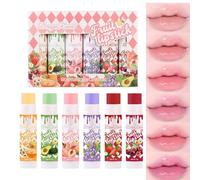 Baorder 6 Pcs Fruit-flavored Lipstick Set,Hydrating Tinted Lip Balm,Moisturizing Lipstick, Lip Balm Bulk Lip Care Makeup