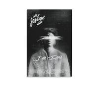 BAOSANNIAN 21 Savage I Am I Was 1 Canvas Poster Wall Art Decor Print Picture Paintings for Living Room Bedroom Decoration Unframe-style 12x18inch(30x45cm)