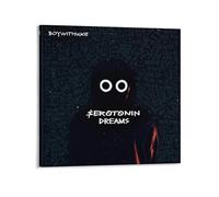 BAOSANNIAN BoyWithUke Serotonin Dreams Canvas Poster Bedroom Decor Sports Landscape Office Room Gift Frame-style 12x12inch(30x30cm)