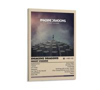 BAOSANNIAN Imagine Dragons Night Visions 19 Canvas Poster Wall Art Decor Print Picture Paintings for Living Room Bedroom Decoration Frame-style 12x18inch(30x45cm)