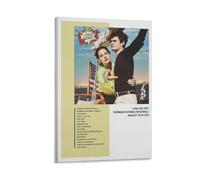 BAOSANNIAN Lana Del Rey Norman F King Rockwell 6 Canvas Poster Wall Art Decor Print Picture Paintings for Living Room Bedroom Decoration Frame-style 24x36inch(60x90cm)