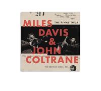 BAOSANNIAN Miles Davis John Coltrane The Final Tour The Bootleg Series Vol 6 Canvas Poster Wall Art Decor Print Picture Paintings for Living Room Bedroom Decoration Unframe-style 12x12inch(30x30cm)